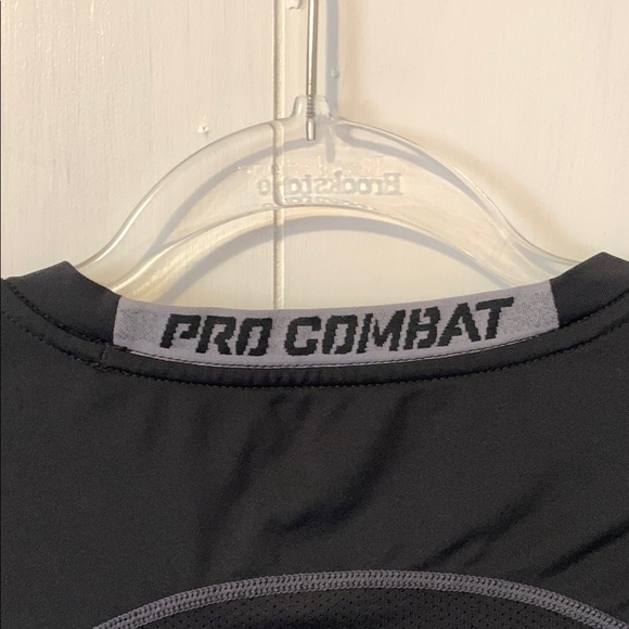 Nike Pro Combat Dri-Fit Black Long Sleeve Shirt Size Small - Picture 6 of 8